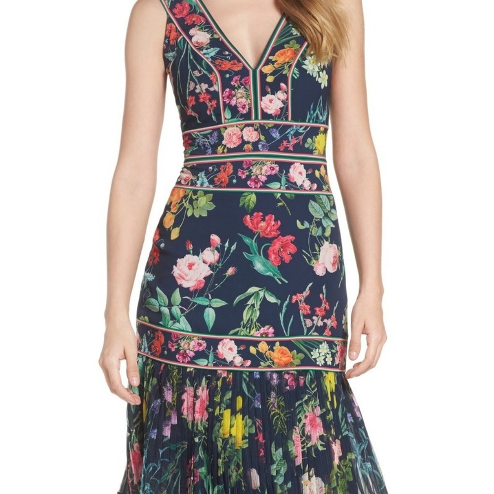 Tadashi Shoji Olga Floral Dress/New - Size 8